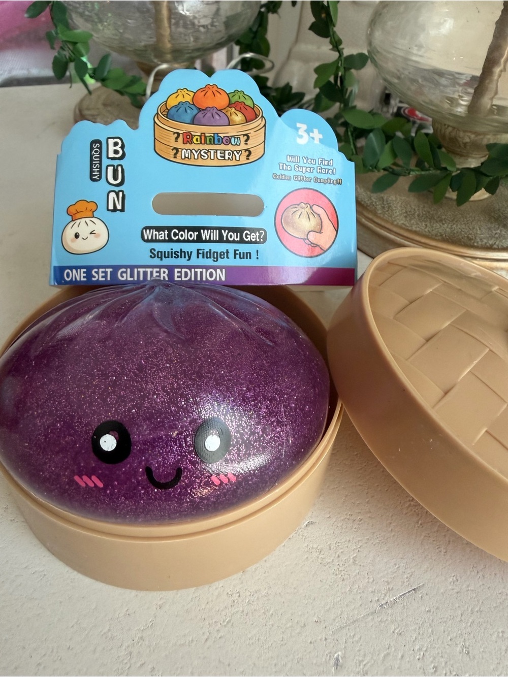 Glitter Purple Squishy Dumpling